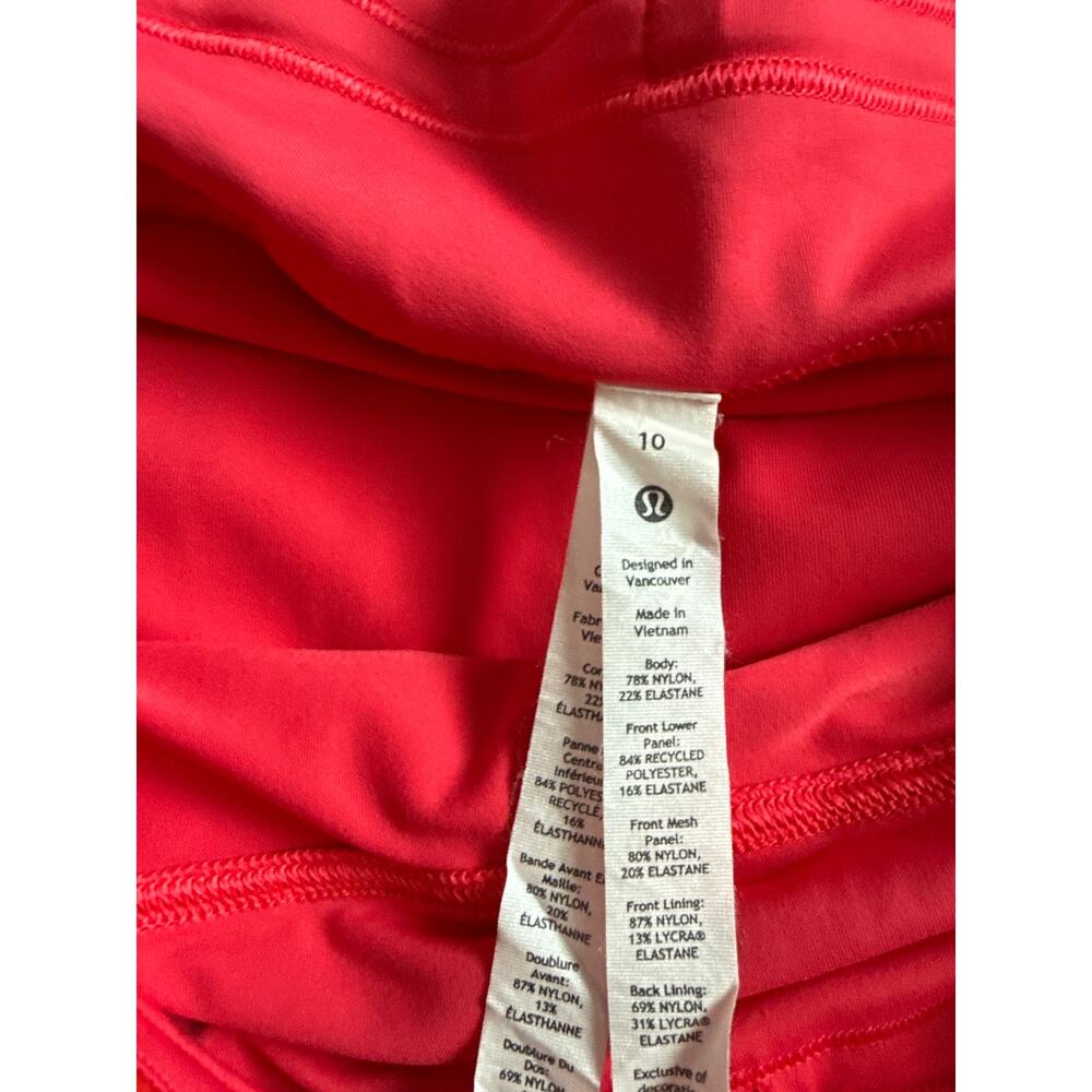 Lululemon Asymmetrical Layered High-Rise Tennis Skirt in Hot Heat Size 10 - Picture 8 of 10
